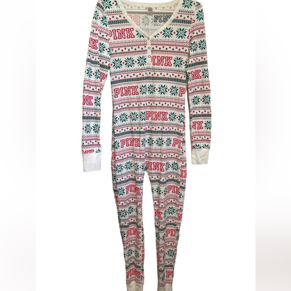 Pink Snowflake Print Onesie